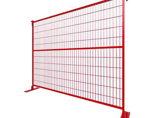 Kanada Geçici Çit 6x8ft Düşük Karbonlu Çelik Yapı Bariyeri