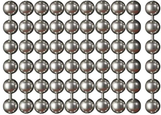 Paslanmaz çelik metal boncuk perde 2mm-12mm çapı uzay bölücü için