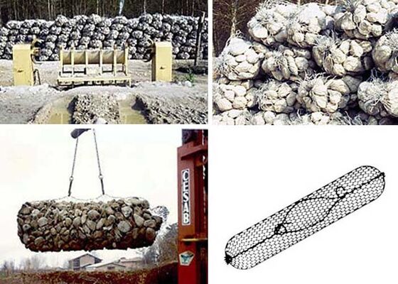 Gabion Çuvalı - Korozyona Dirençli Silindrik Taş Çuvalı
