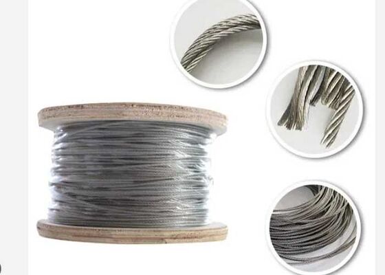 Naylon kaplı 304 paslanmaz çelik tel ipi (7x7 Yapı)