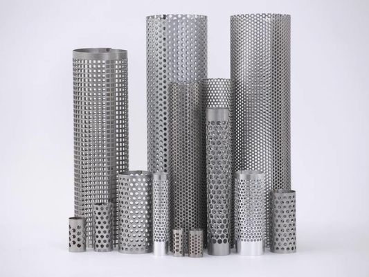 Filtre Sıvıları Katılar ve Hava İçin Delikli Çelik Boru Filtre Ekran Mesh