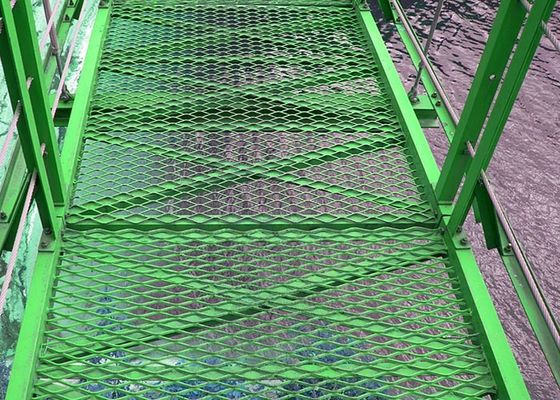 Güvenli Yürüyüş veya Merdiven Basamakları İçin Paslanmaz Çelik ve Galvanizli Çelik Genişletilmiş Metal Izgara