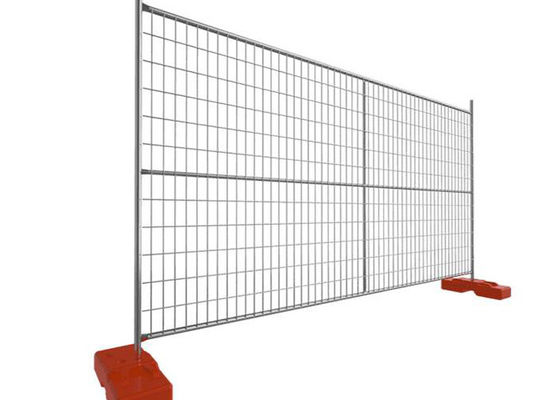 4mm Sıcak Daldırma Galvanizli Geçici Çit Paneli Yuvarlak Çerçeve 42 Mikron