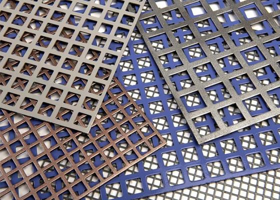 Kare Delikli Delikli Metal Elek, Filtreleme, Eleme ve Havalandırma için Daha Geniş Dolaşım Alanı Sağlar