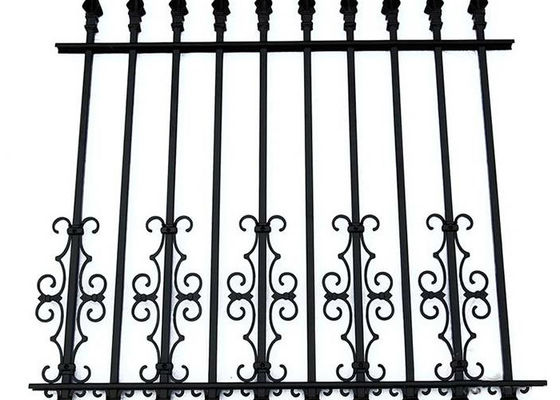 Finial Sıcak Daldırma Galvanizli Kaynaklı Ferforje Çit Panelleri