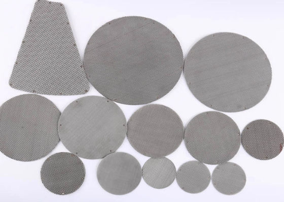 Sinterlenmiş Disk Filtre Ekran Mesh 8mm-3800mm Disk Çapı