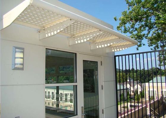 Mimari Güneş Kontrol Sistemi İçin Estetik ve Havalandırmalı Delikli Metal Güneşlik Panelleri