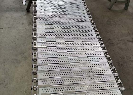Hafif ve Yüksek Yoğunluklu Ürünler İçin 1mm-4mm Plakalı Delikli Konveyör Bant