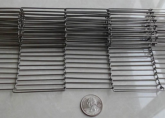 3 "ila 14" Metal Konveyör Bant Düz Esnek Hasır Konveyör Bant