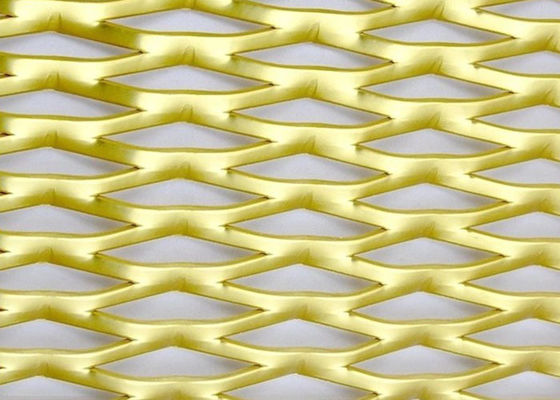 Gümüş Alüminyum Elmas delik dekoratif Mimarlık ve Endüstriyel için Genişletilmiş Metal Mesh