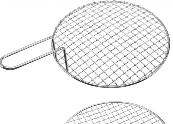 Bbq Grill Rack için Kırılmış Metal Barbekü Grill Mesh Kapalı Kenar
