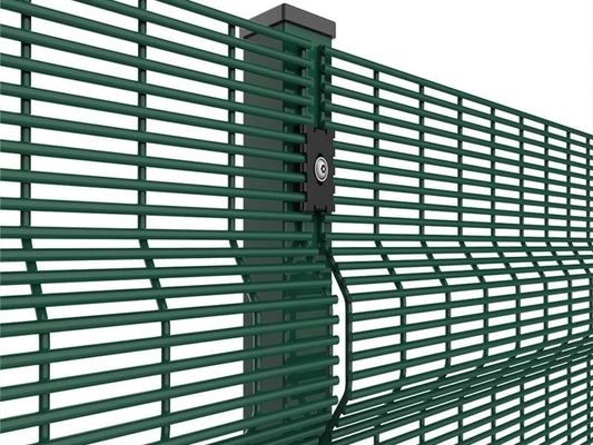 60 × 60 mm Sıkıştırılmış 358 Güvenlik Çitleri Yatay V şeklinde kirişler