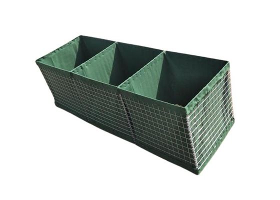 Savunma Kalesi Askeri Savunma ve Sel Koruması için 50 × 50 mm Gabion Bariyer