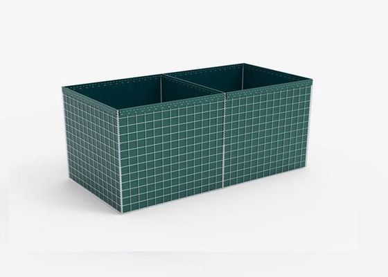 Savunma Kalesi Askeri Savunma ve Sel Koruması için 50 × 50 mm Gabion Bariyer