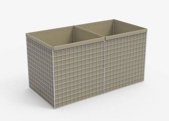Savunma Kalesi Askeri Savunma ve Sel Koruması için 50 × 50 mm Gabion Bariyer