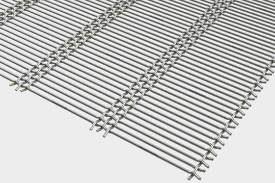 Karbon Çeliği Yuvalı Dokuma Madencilik Elek Örgüsü 1.25-4mm Tel Çapı