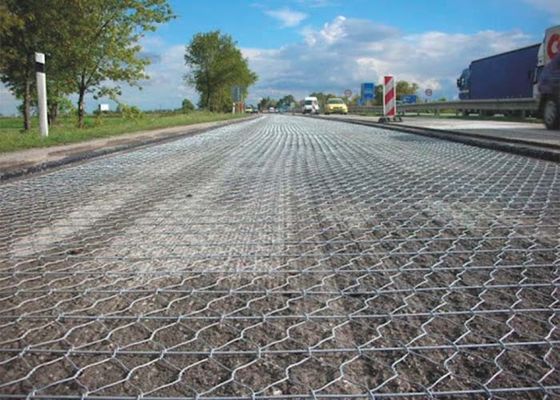 Yolu Güçlendirmek İçin Güçlendirilmiş Altgen Tel Ağı