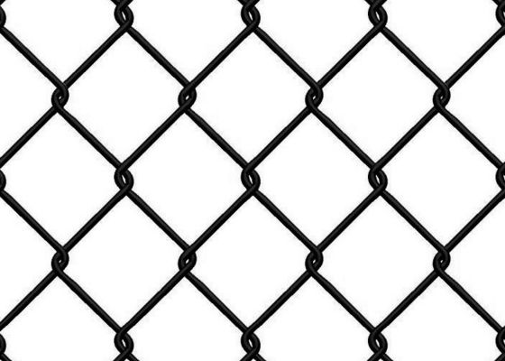 1800mm Geniş Rulo 2.5mm Dış Diametresi PVC Plastik Kaplı Zincir Bağlı Çit Ağı