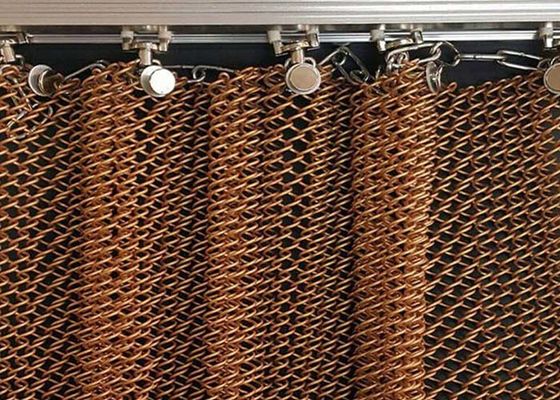1.0 mm Tel Diametri Alüminyum Metal Bobin Çamaşır Perde Evler ve Oteller İçin Dahili Dekoratif Ağı