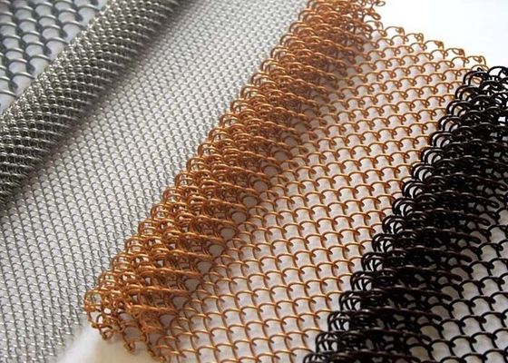 1.0 mm Tel Diametri Alüminyum Metal Bobin Çamaşır Perde Evler ve Oteller İçin Dahili Dekoratif Ağı