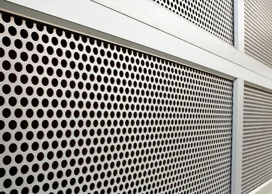 2mm Delikli Alüminyum Güvenlik Ekranı %40 Açık Alan 750-1200mm Genişlik