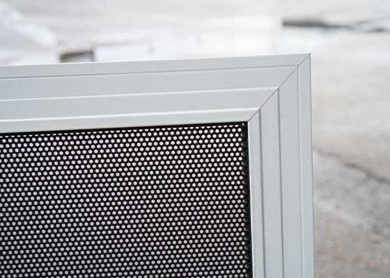 2mm Delikli Alüminyum Güvenlik Ekranı %40 Açık Alan 750-1200mm Genişlik