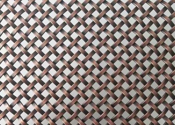 Kabin ve mimari dekorasyonlar için çok yönlü 2 mm kalınlığında dekoratif tel ızgaralar 31% açık alan