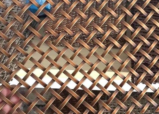 Kabin ve mimari dekorasyonlar için çok yönlü 2 mm kalınlığında dekoratif tel ızgaralar 31% açık alan