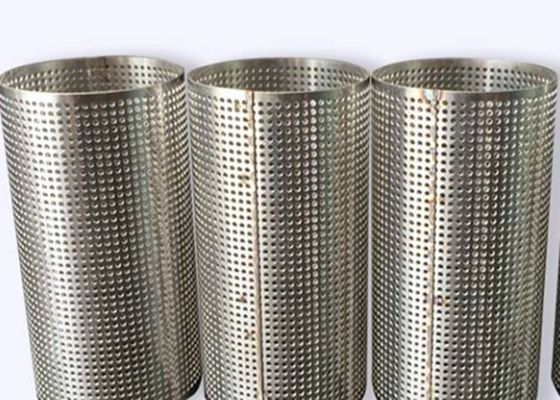 304 316L Delikli Paslanmaz Çelik Boru Filtre Ekran Mesh Yüksek Mukavemet