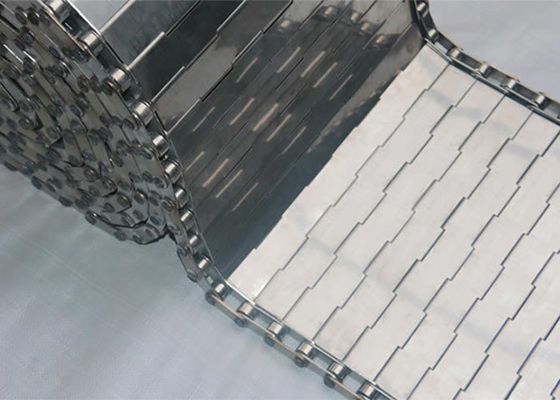 Zincir Plakalı Konveyör Bant Metal Konveyör Bant Kendinden Destekli Yapı