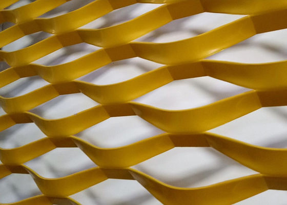 Toz kaplamalı Alüminyum Genişletilmiş Metal Ağı Bina Kaplama Cephesi için