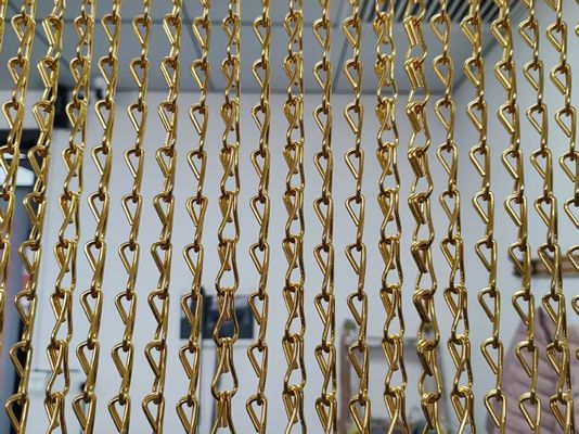 Mavi Kanca Zinciri Metal Perde Kapı veya Pencere Dekorasyonu Zincirli Sinek Ekrani