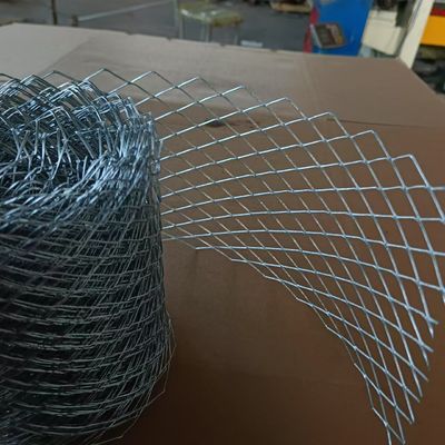 Galvanizli Çelik Tuğla Takviye Filesi 0.3mm Kalınlık 15x25mm Elmas Delik