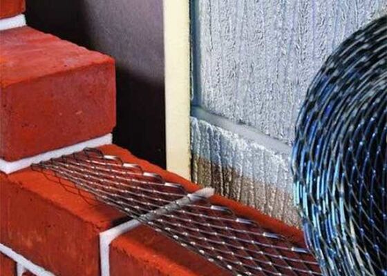 Duvar İnşaatı İçin 50mm Genişlik Galvanizli Çelik Tuğla Donatı Filesi